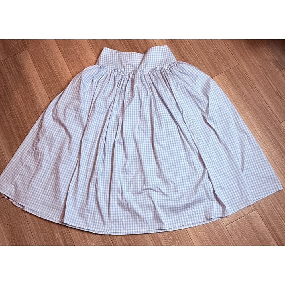 NWT LPA Brigette Gingham Full Midi Skirt  Size S Retail $189